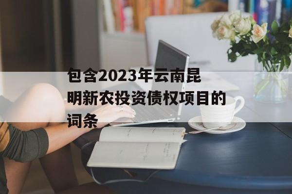 包含2023年云南昆明新农投资债权项目的词条