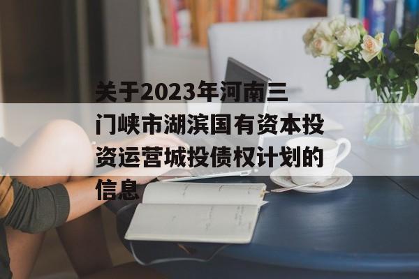 关于2023年河南三门峡市湖滨国有资本投资运营城投债权计划的信息