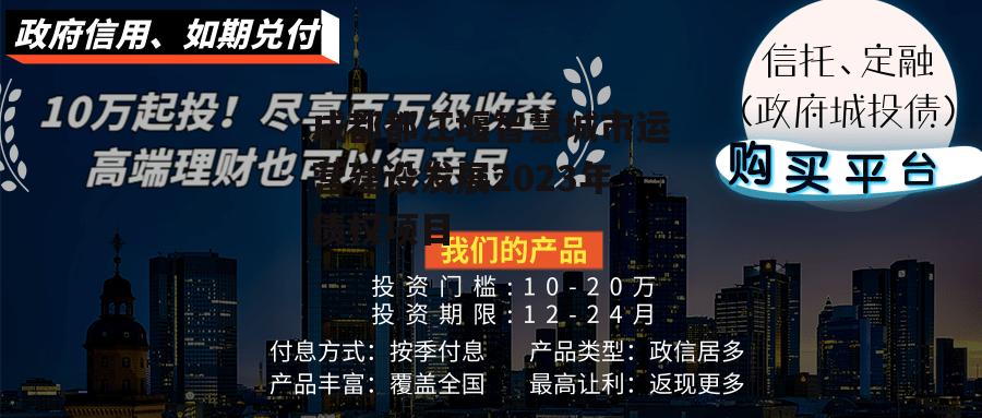 成都都江堰智慧城市运营建设发展2023年债权项目