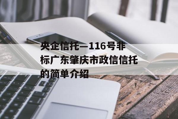央企信托—116号非标广东肇庆市政信信托的简单介绍
