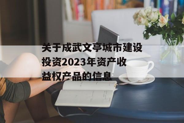 关于成武文亭城市建设投资2023年资产收益权产品的信息