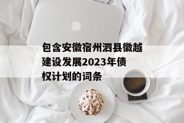 包含安徽宿州泗县徽越建设发展2023年债权计划的词条