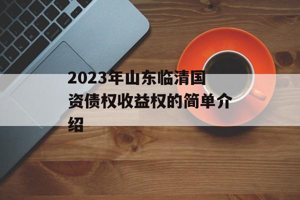 2023年山东临清国资债权收益权的简单介绍