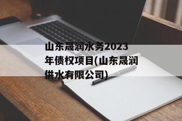 山东晟润水务2023年债权项目(山东晟润供水有限公司)