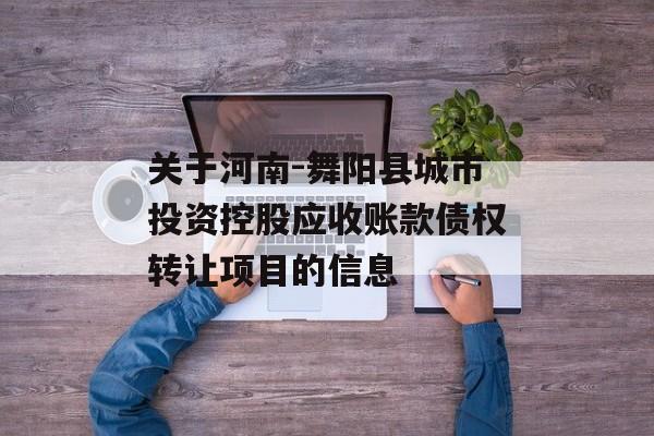 关于河南-舞阳县城市投资控股应收账款债权转让项目的信息