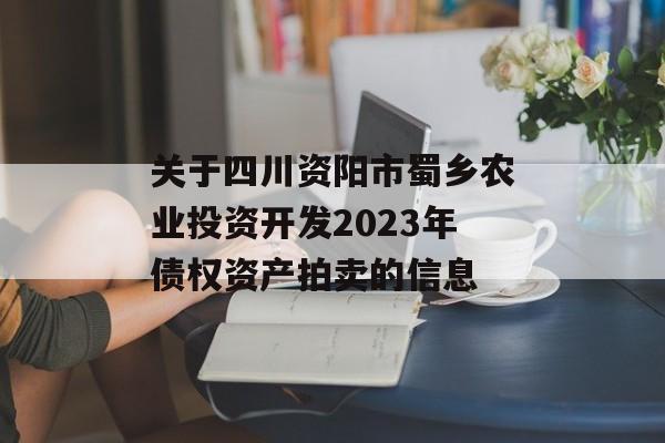 关于四川资阳市蜀乡农业投资开发2023年债权资产拍卖的信息