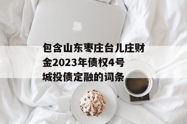 包含山东枣庄台儿庄财金2023年债权4号城投债定融的词条
