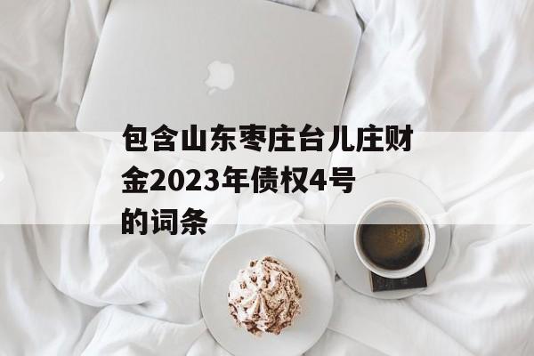 包含山东枣庄台儿庄财金2023年债权4号的词条